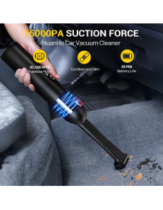 Aspiradora de Mano Nuanho NO-VC01 15000Pa Inalámbrica 4-en-1 2