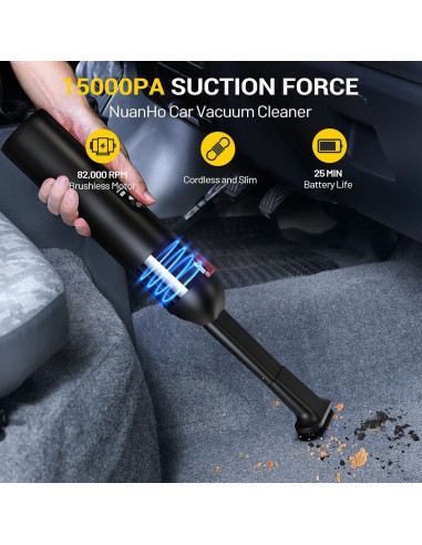 Aspiradora de Mano Nuanho NO-VC01 15000Pa Inalámbrica 4-en-1