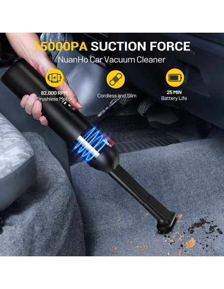 Aspiradora de Mano Nuanho NO-VC01 15000Pa Inalámbrica 4-en-1