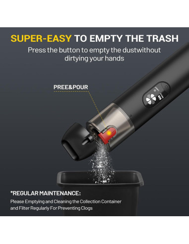 Aspiradora de Mano Nuanho NO-VC01 15000Pa Inalámbrica 4-en-1