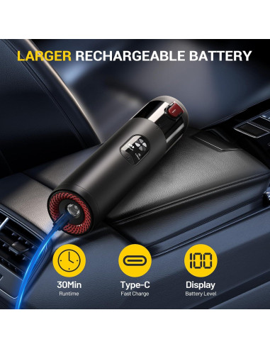 Aspiradora de Mano Nuanho NO-VC01 15000Pa Inalámbrica 4-en-1