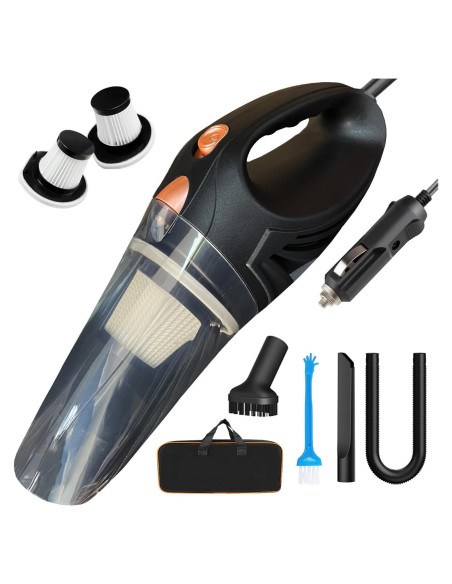 Aspiradora Portátil de Mano LOFERMA 106W con Filtro HEPA 12V