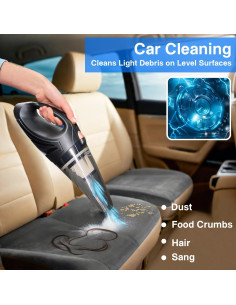 Aspiradora Portátil de Mano LOFERMA 106W con Filtro HEPA 12V 2