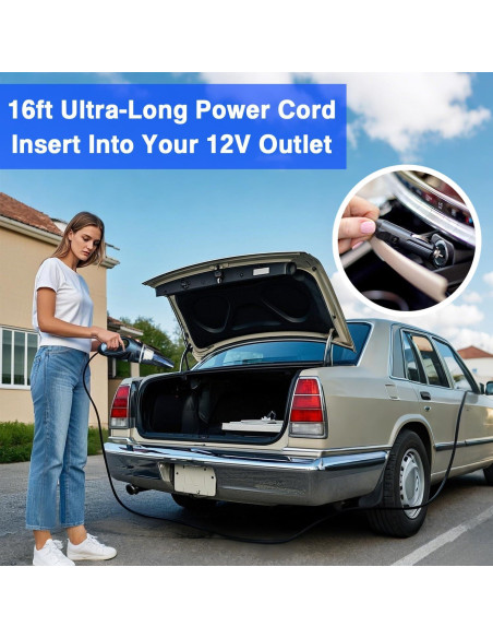 Aspiradora Portátil de Mano LOFERMA 106W con Filtro HEPA 12V