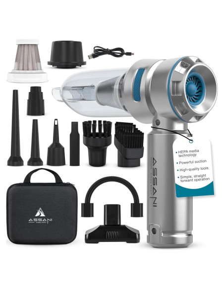 Aspiradora portátil Assani 3 en 1 15000PA inalámbrica con estuche