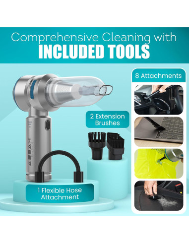 Aspiradora portátil Assani 3 en 1 15000PA inalámbrica con estuche