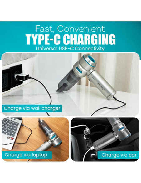 Aspiradora portátil Assani 3 en 1 15000PA inalámbrica con estuche