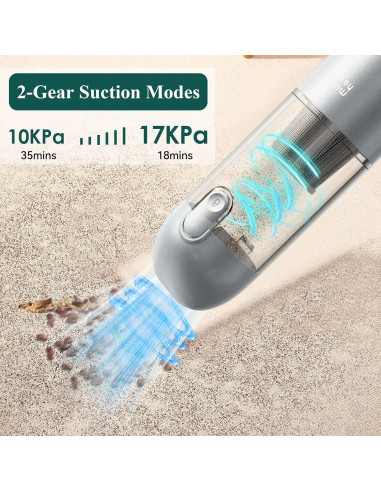 Aspiradora de Coche Portátil Minthouz L011G 120W 17000Pa