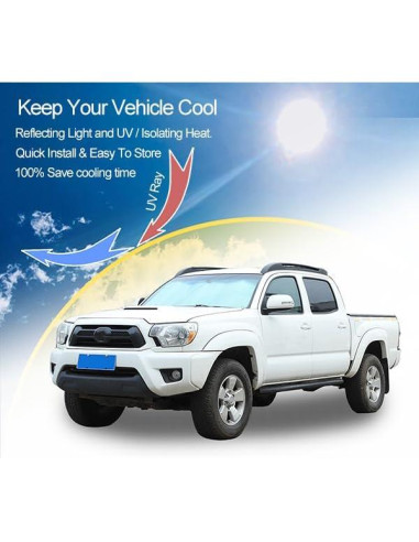 Parasoles para Parabrisas Toyota Tacoma 2006-2024 Qiosreui