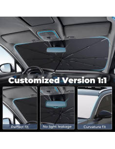 Sombrilla para Parabrisas HIMUMOY Toyota RAV4 2019-2024 2