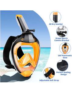 Máscara de Snorkel Body+ Cara Completa Antivaho S/M 2