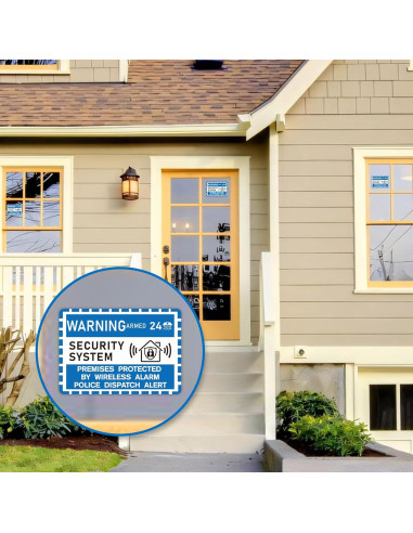 6 Señales de Alarma de Seguridad LUHIMO para Hogar 9.9x7.1cm