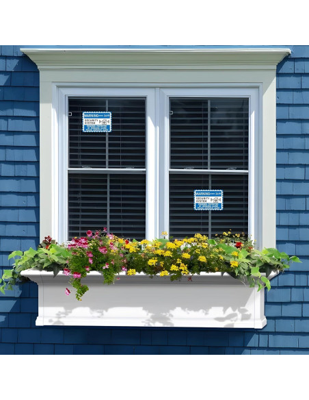 6 Señales de Alarma de Seguridad LUHIMO para Hogar 9.9x7.1cm