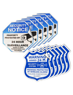 Pegatinas de Seguridad Psyfer 12 Piezas Resistente al Agua UV