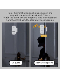 Alarma de Puerta y Ventana Noopel 130dB con Control Remoto 2