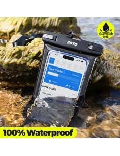 Funda Impermeable JOTO para Teléfonos hasta 17 cm - Negro 2