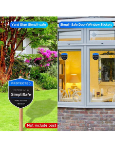 Carteles de Seguridad SimpliSafe 3PCS - FBORHAFY, Plástico Duradero 2