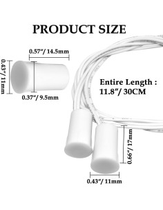 Interruptor Magnético de Puerta Aifeier ET RC-33 Cableado 2 Pcs 2
