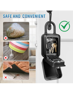 Caja de Llave TEUEN con Combinación 12 Dígitos Resistente al Agua 2