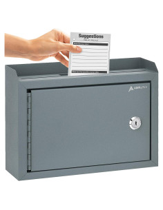 Caja de Sugerencias Adir Gris con Cerradura 24.9x19.1x8.6 cm