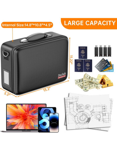 Caja de Documentos a Prueba de Fuego DocSafe 38.6x28.5cm