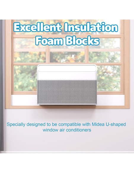 Bloque de Espuma Aislante Air Jade 2 Paquetes para Aire Acondicionado U