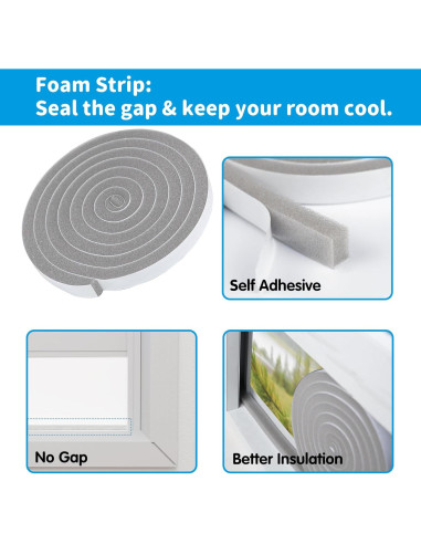 Kit de Ventilación de Ventana Aislada Air Jade para AC 5"