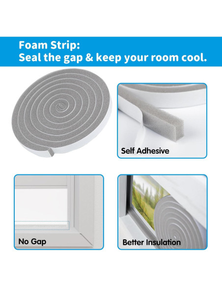 Kit de Ventilación de Ventana Aislada Air Jade para AC 5" Kit de Ventilación de Ventana Aislada Air Jade para AC 5"