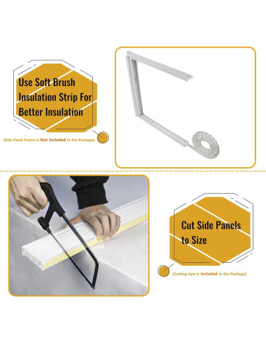 Kit de Panel Lateral Aislante LBG para Aire Acondicionado 43.18x25.4cm