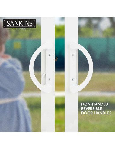 Juego de Tirador de Puerta Corredera SANKINS con Cerradura Mortaja