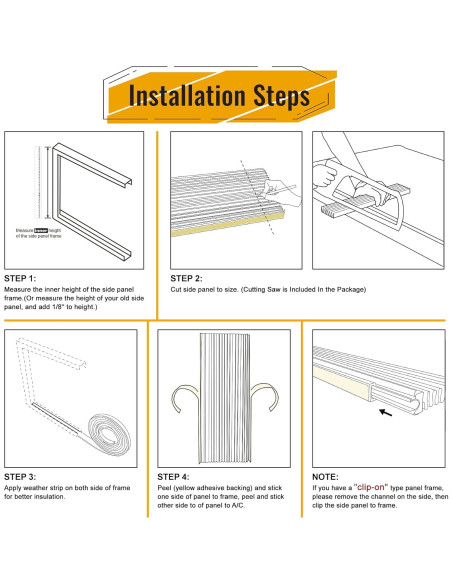 Kit de Panel Lateral Aislante LBG para Aire Acondicionado 43.18x25.4cm