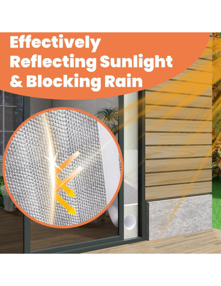 Kit de Ventilación para Puerta AC GCGOODS con Filtro Malla 233.68 cm