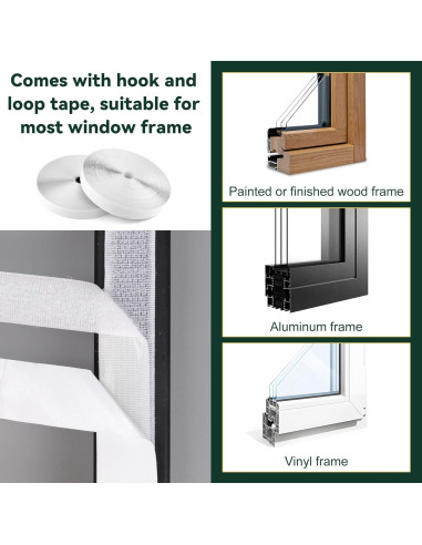 Kit de Aislamiento de Ventana Flehomo 119.4x160 cm Transparente