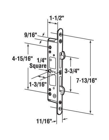 Pestillo Mortise Multi-Punto Prime-Line E 2192 19.69 cm