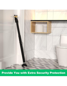 Barra de Seguridad Ajustable Lcokeiy para Puertas Deslizantes - 2 Piezas 2