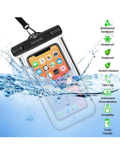 Funda Impermeable Karvense 4 Pzs para Teléfono 6.9" 2