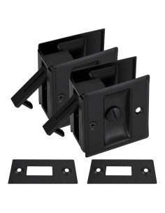 Cerradura Deslizante Home Master Hardware 2 Paquete Latón Negro Mate