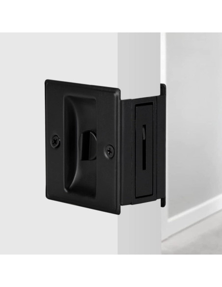 Cerradura Deslizante Home Master Hardware 2 Paquete Latón Negro Mate Cerradura Deslizante Home Master Hardware 2 Paquete Latón Negro Mate