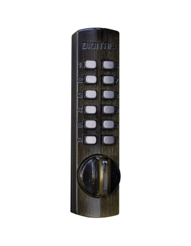 Cerradura Digital C-150 LockeyUSA Bronce Antiguo