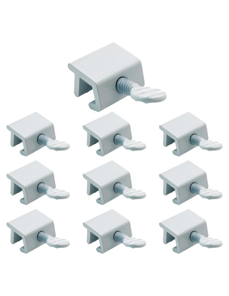 Bloqueo de Ventana Deslizante NU-SET con Tornillo de Pulgar - Paquete de 10