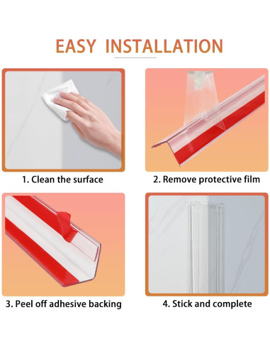Protectores de Esquinas Transparentes QDYMXUN 100cm L 2pcs