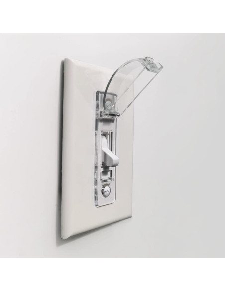 Cubierta de Interruptor de Luz ILIVABLE Transparente 2 Paquete