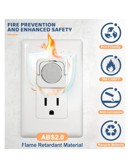 45 Cubiertas de Enchufe a Prueba de Bebés Gris - Seguridad Infantil