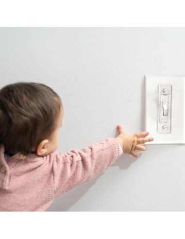 Cubierta de Interruptor de Luz ILIVABLE Transparente 2 Paquete