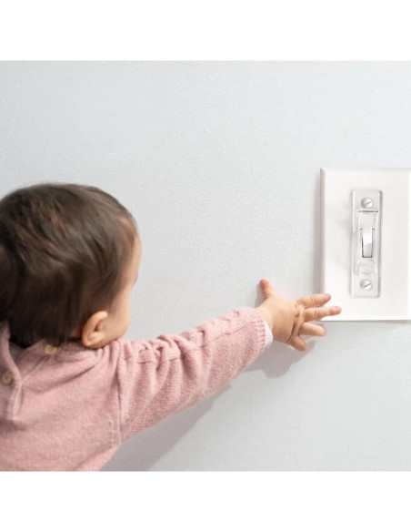 Cubierta de Interruptor de Luz ILIVABLE Transparente 2 Paquete