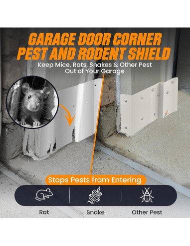 Escudo de Plagas Hern's Pro para Garaje - Barrera Aluminio 20x15 cm