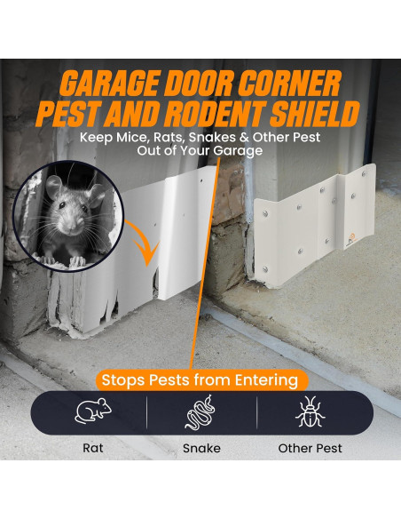 Escudo de Plagas Hern's Pro para Garaje - Barrera Aluminio 20x15 cm