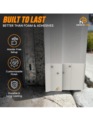 Escudo de Plagas Hern's Pro para Garaje - Barrera Aluminio 20x15 cm