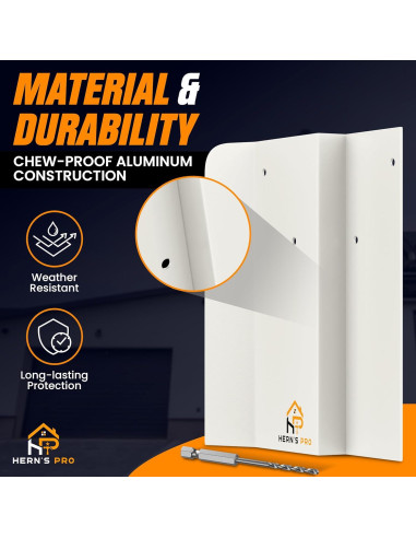 Escudo de Plagas Hern's Pro para Garaje - Barrera Aluminio 20x15 cm