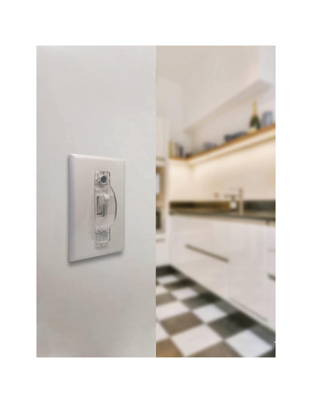 Cubierta de Interruptor Magnético ILIVABLE Transparente - Paquete de 2